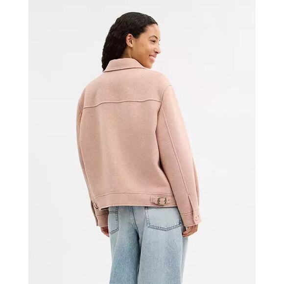 NWT Coach Women's Zip Front Wool Jacket Blush CCA23 Xs - Picture 7 of 8